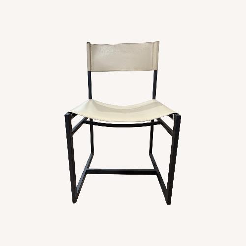 Used Williams Sonoma Navarro Metal Dining Chairs  for sale on AptDeco