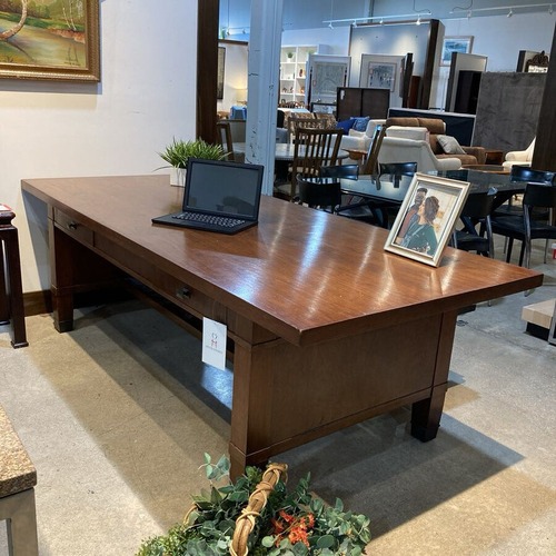 Used Antique Arts & Crafts Era Solid Oak Work Desk for sale on AptDeco