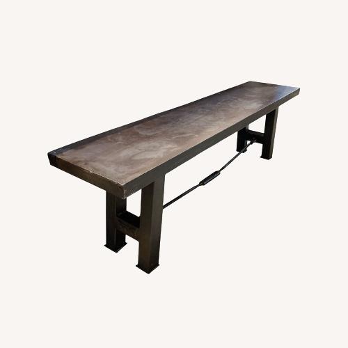 Used Industrial Style Wrought Metal Bench for sale on AptDeco