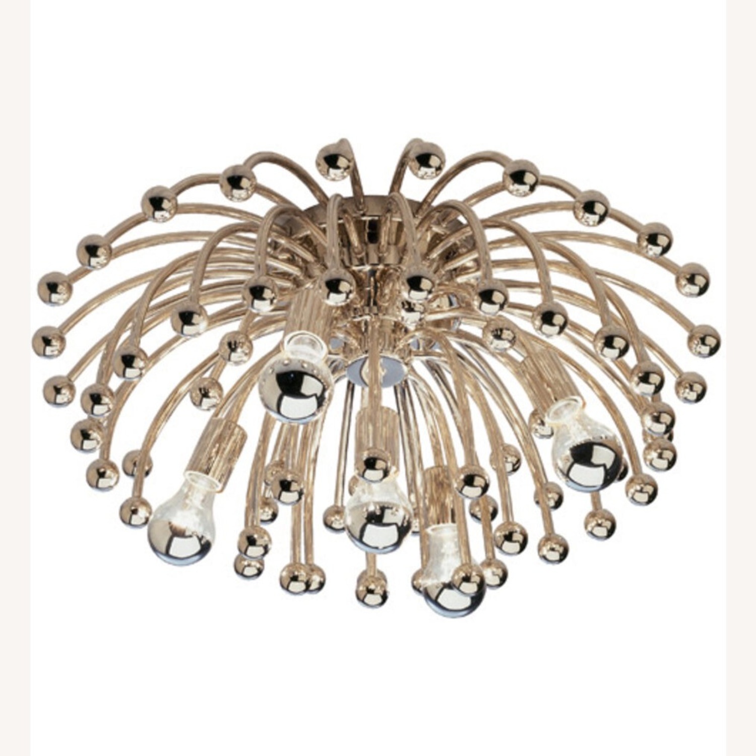 Vintage Designer Lamp Anemone in Polished Nickel - image-1