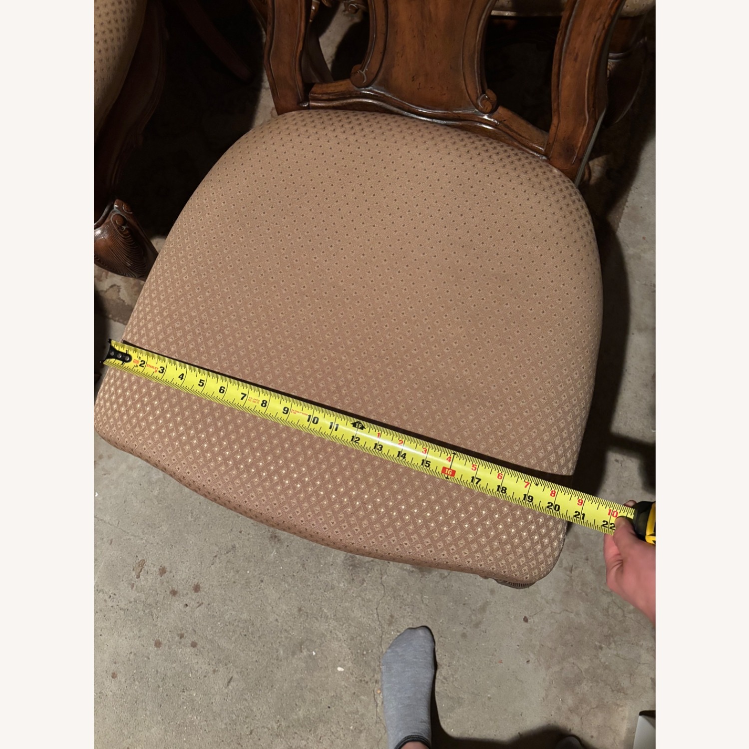 Vintage French-Style Wooden Dining Chair Set - image-5