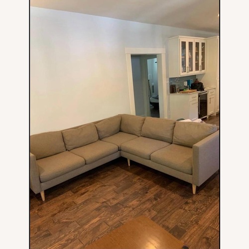 Used West Elm Brown 2 Piece Sectional for sale on AptDeco
