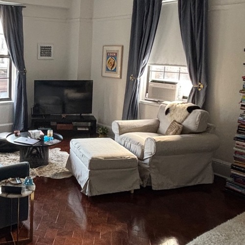 Used IKEA Uppland Chair and Ottoman for sale on AptDeco