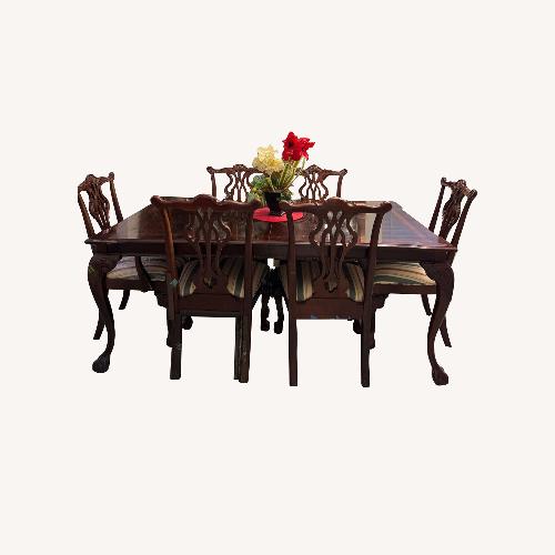 Used Thomasville Mahogany Dining Table and 6 Chairs  for sale on AptDeco