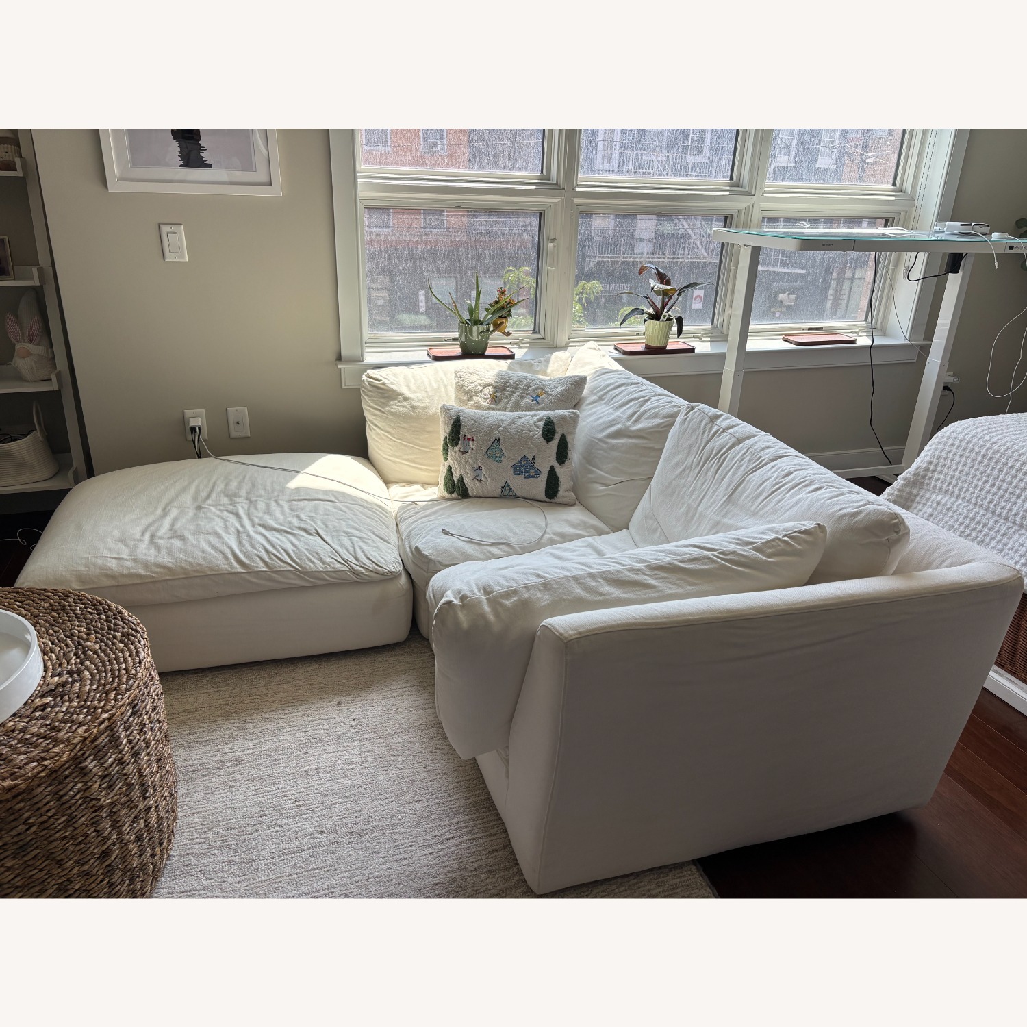 West Elm Harmony Modular with Ottoman - image-1