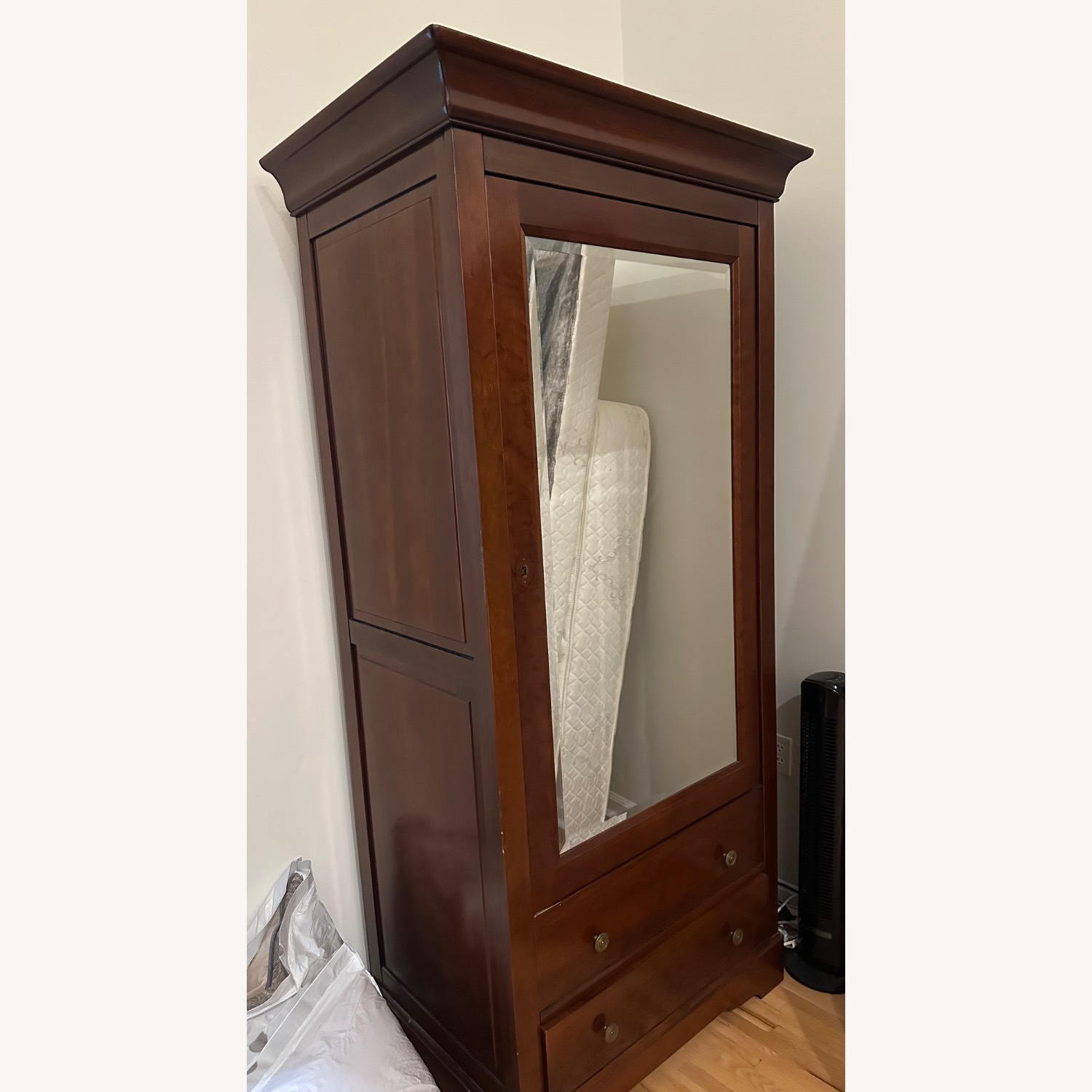 Grange Vintage Country French Mirrored Armoire - image-1