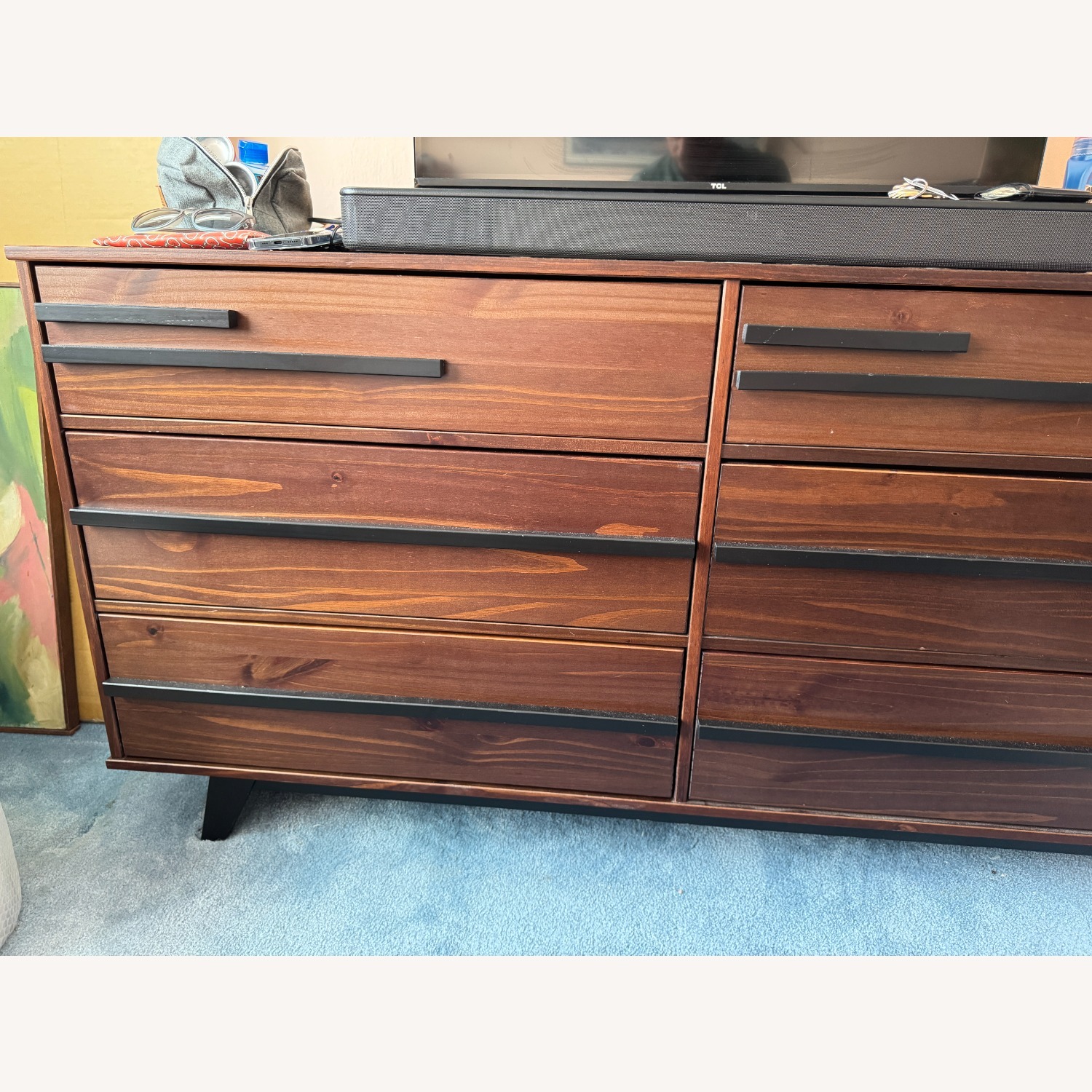 Amiliya Solid Wood Detailed 6-Drawer Dresser - image-4