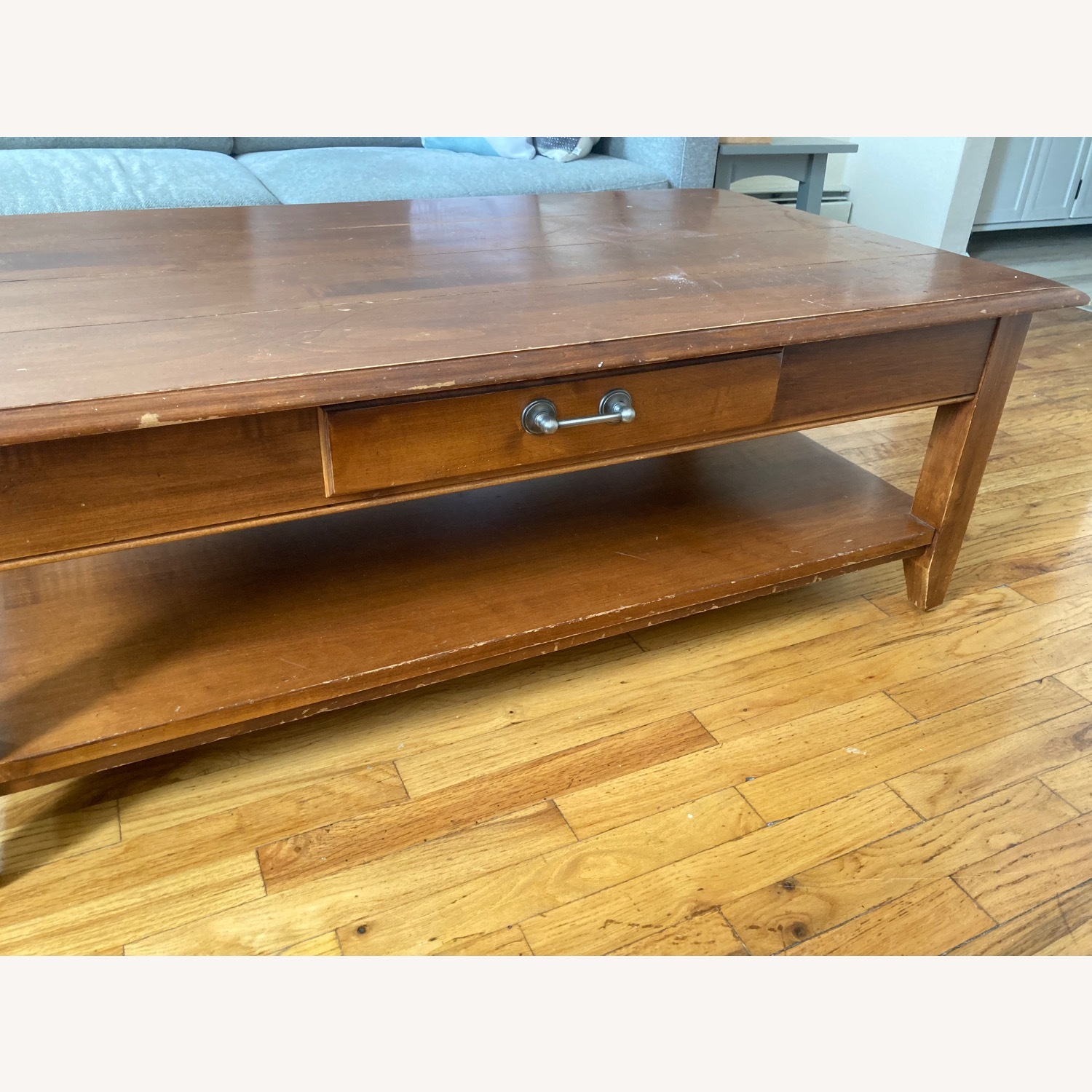 Ethan Allen Solid Wood Coffee Table - image-1