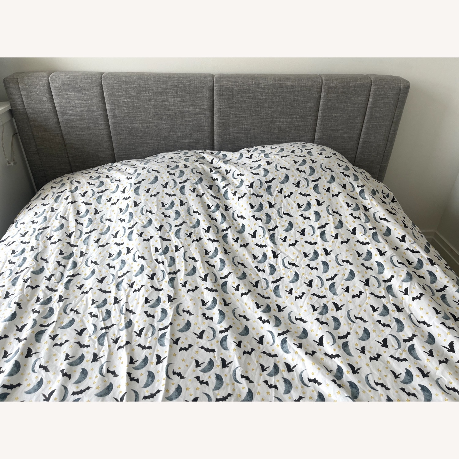 Light Grey Queen Bed Frame - image-3