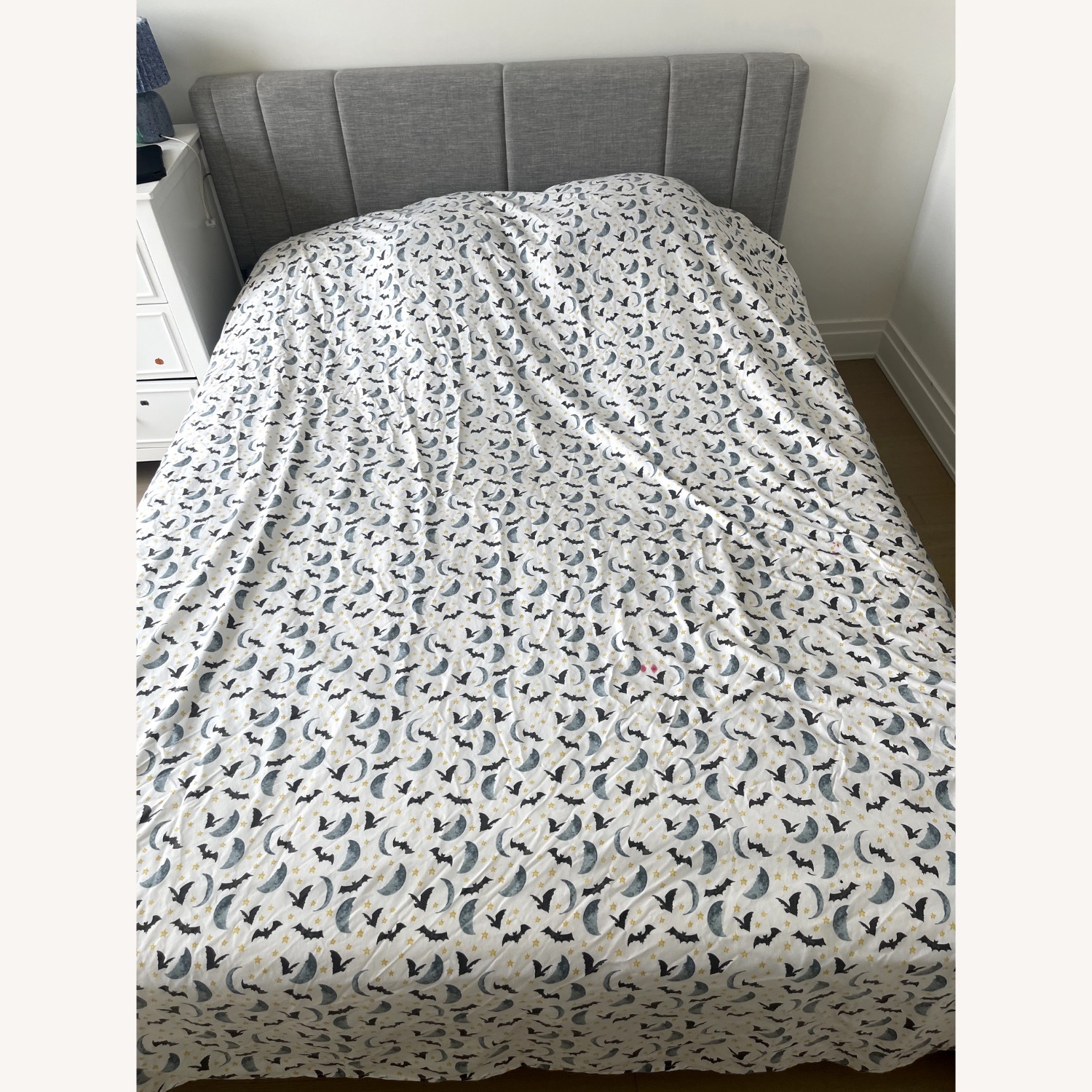 Light Grey Queen Bed Frame - image-1