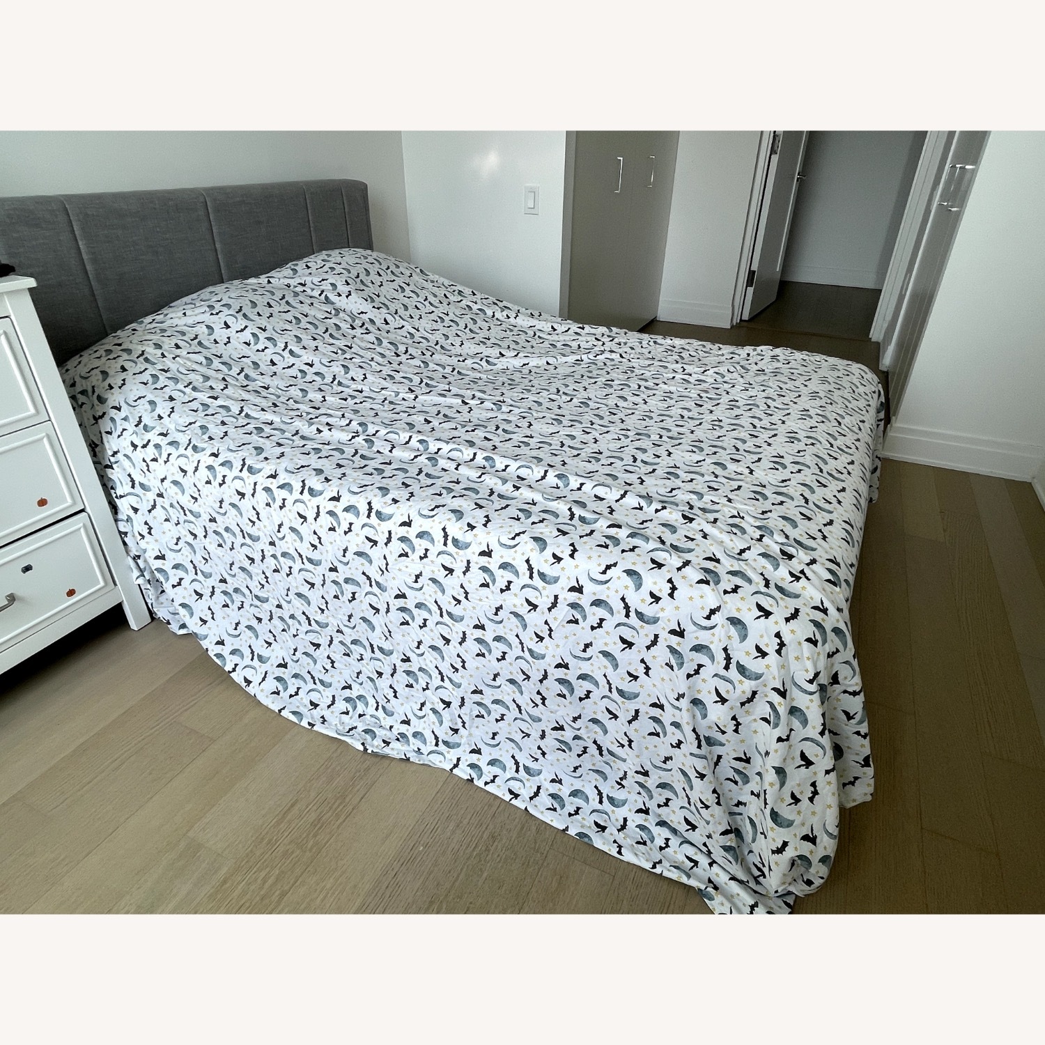 Light Grey Queen Bed Frame - image-2