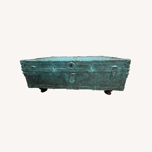 Used Vintage 1960s Turquoise Trunk  for sale on AptDeco