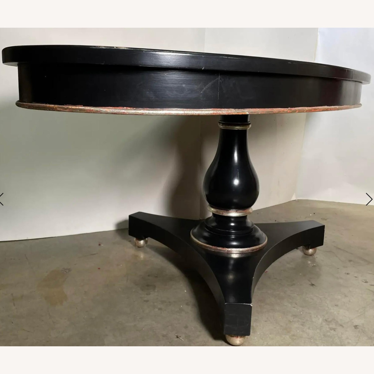 Transitional Black Elliptical Table - image-2