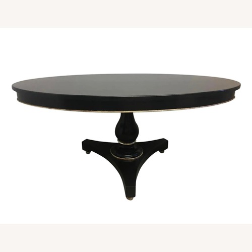 Used Transitional Black Elliptical Table for sale on AptDeco