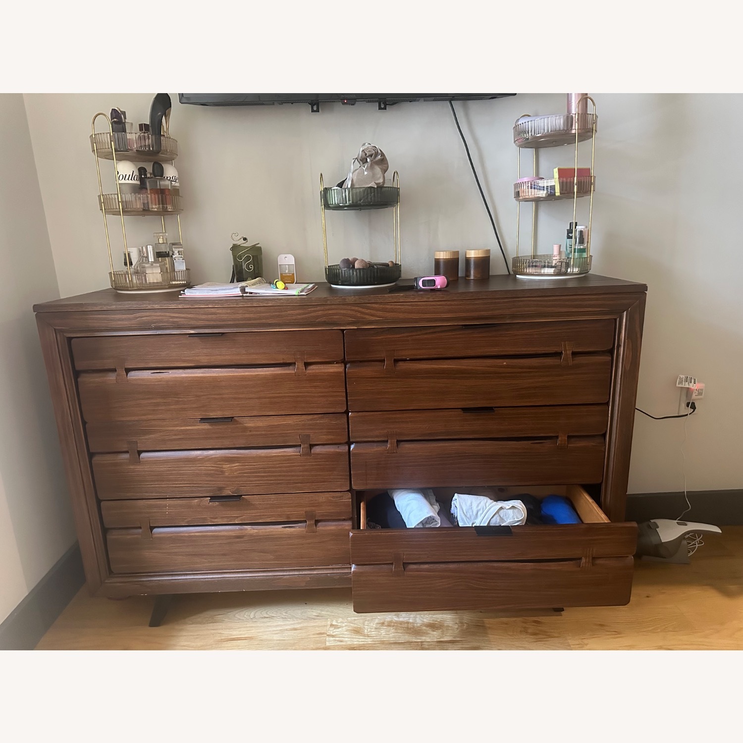 Brown Wooden Dresser - image-2