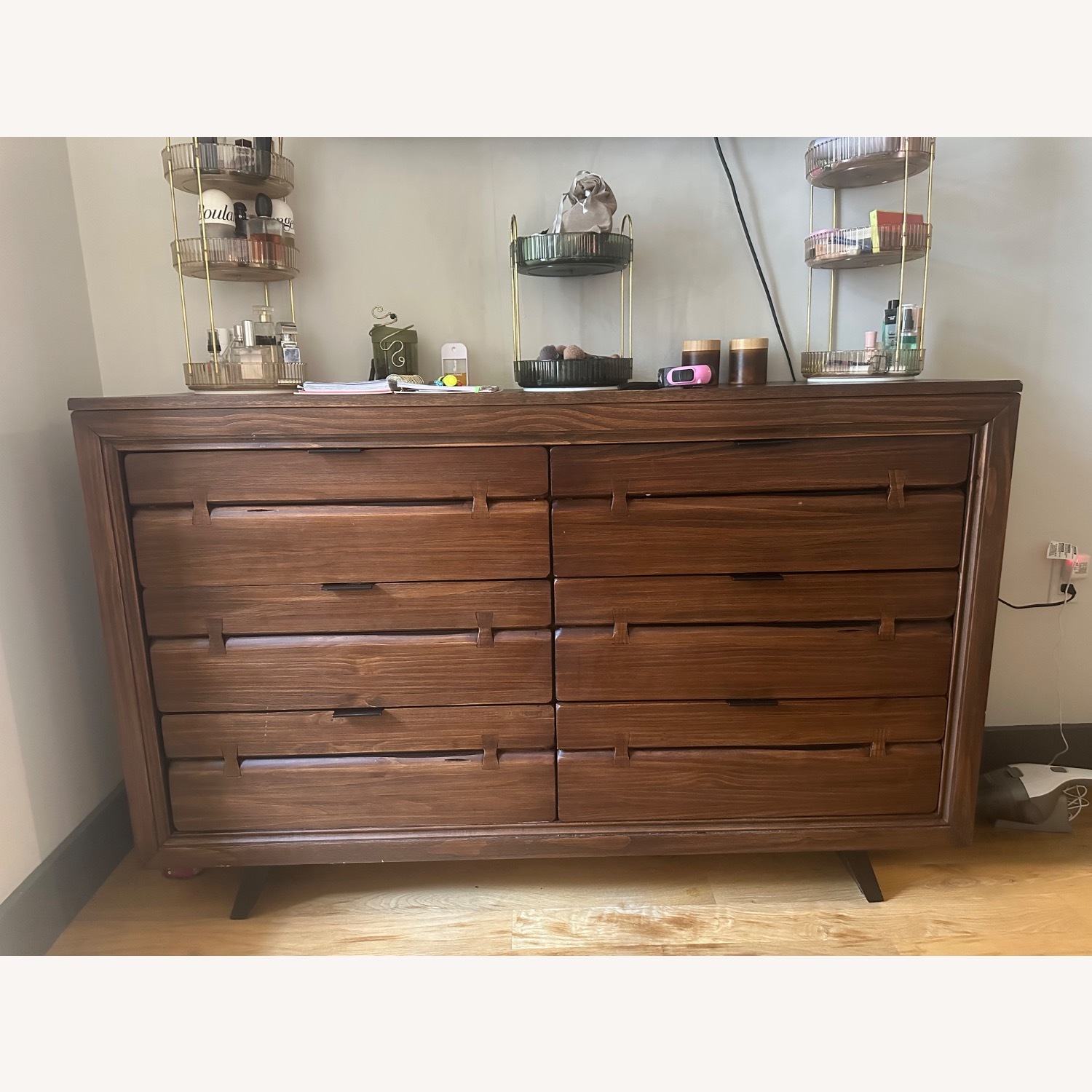 Brown Wooden Dresser - image-1