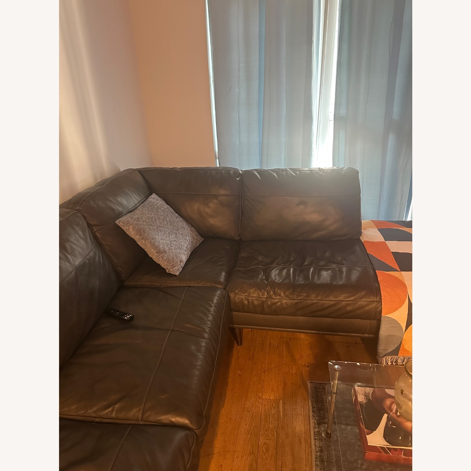 Dark Grey Sectional Couch - image-2