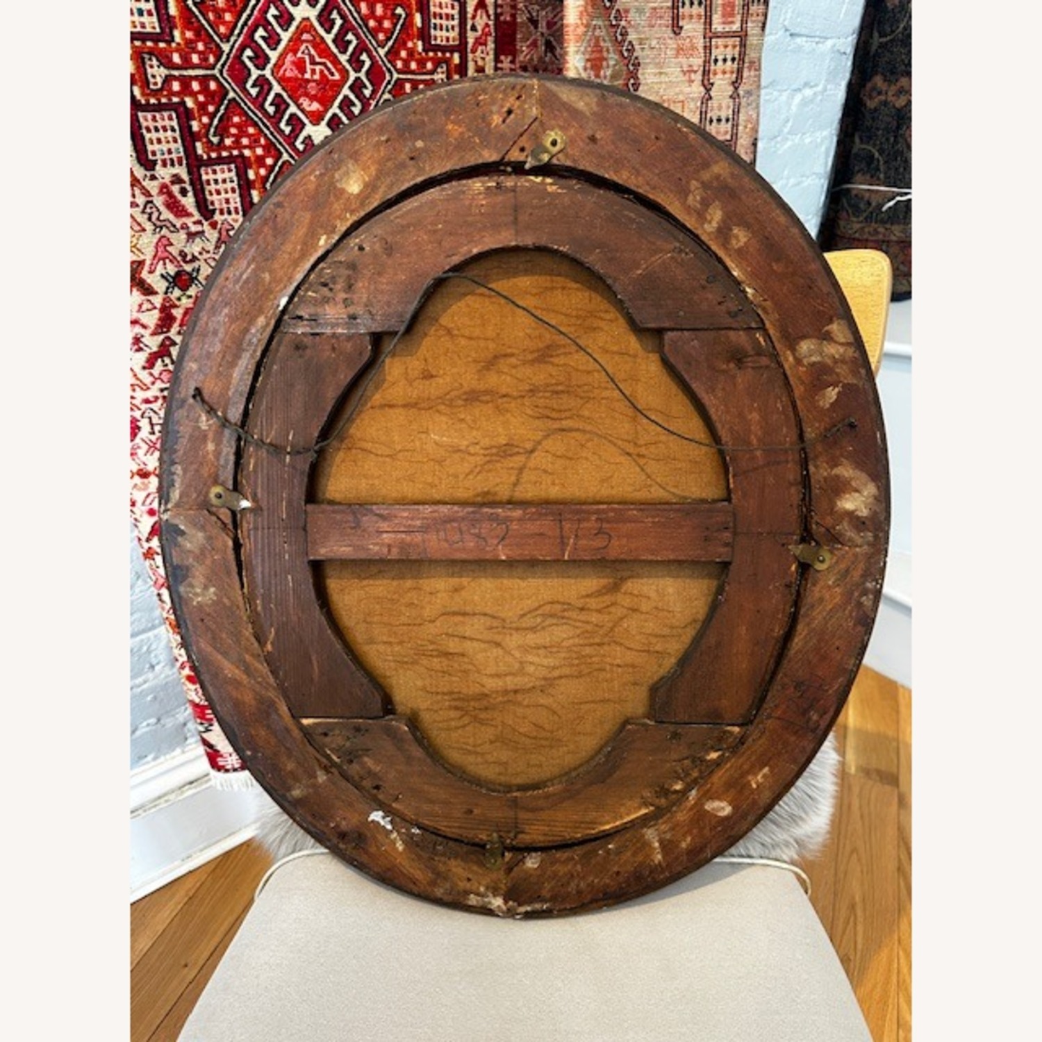 Pair of Original Antique Oil on Canvas Painting - image-8