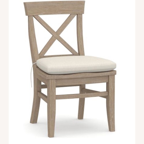 Used Pottery Barn Aaron Dining Chairs Set of 8  for sale on AptDeco