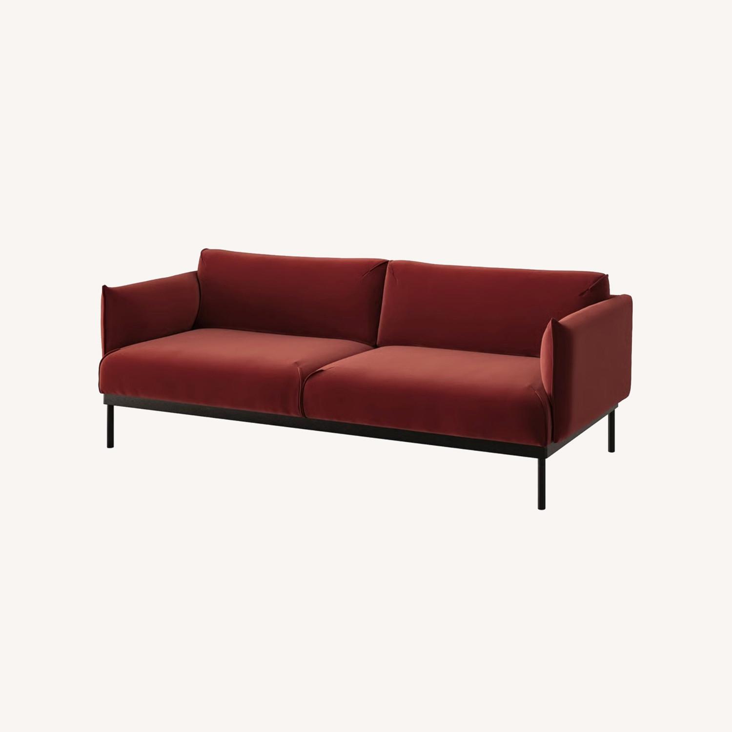 IKEA ÄPPLARYD Reddish Brown Sofa - image-0