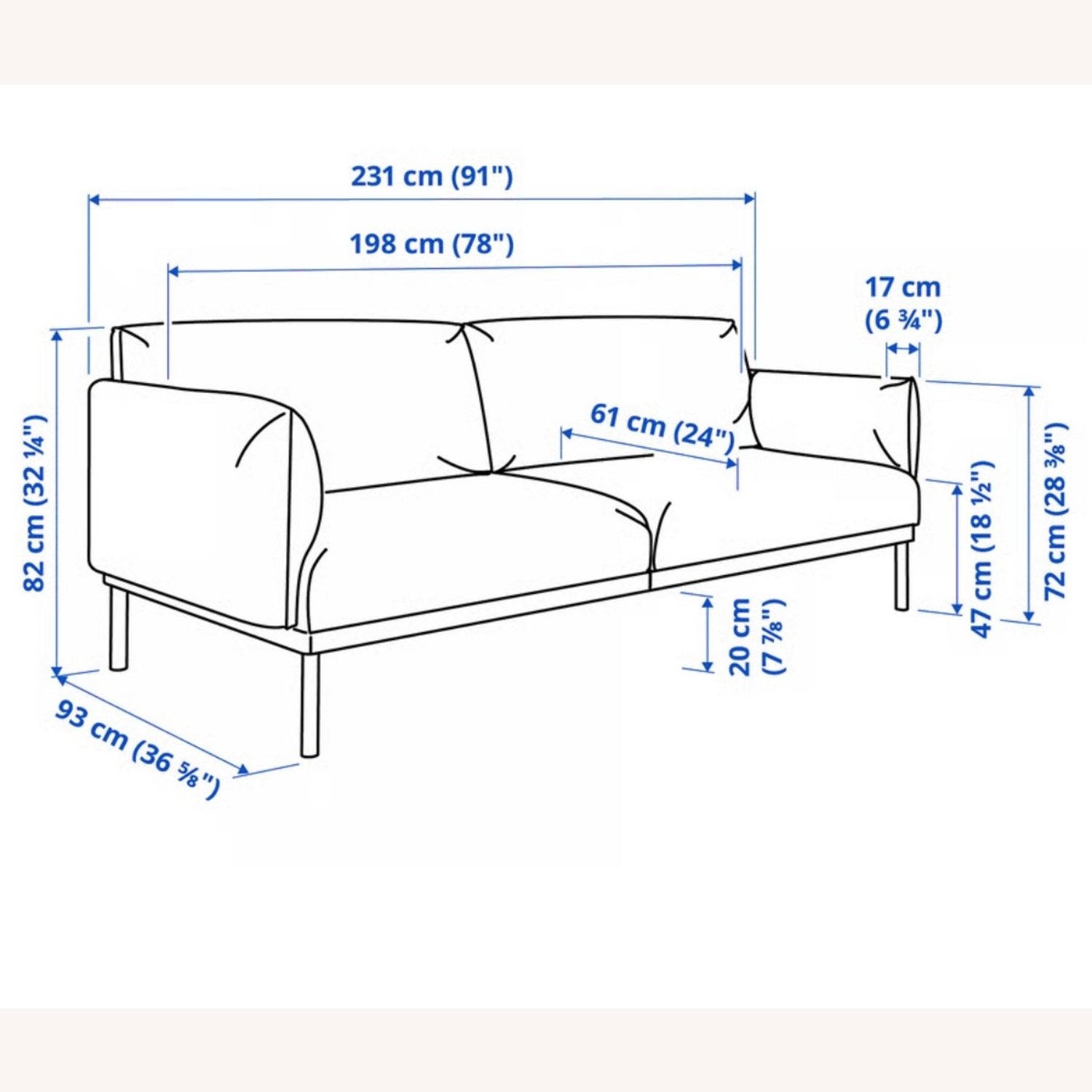 IKEA ÄPPLARYD Reddish Brown Sofa - image-5