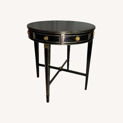 Used Vintage English Drum Table Tete De Negra for sale on AptDeco