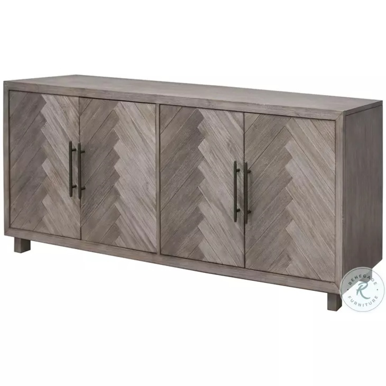 Martin Furniture Palisades 80" TV Console, Grey - image-7