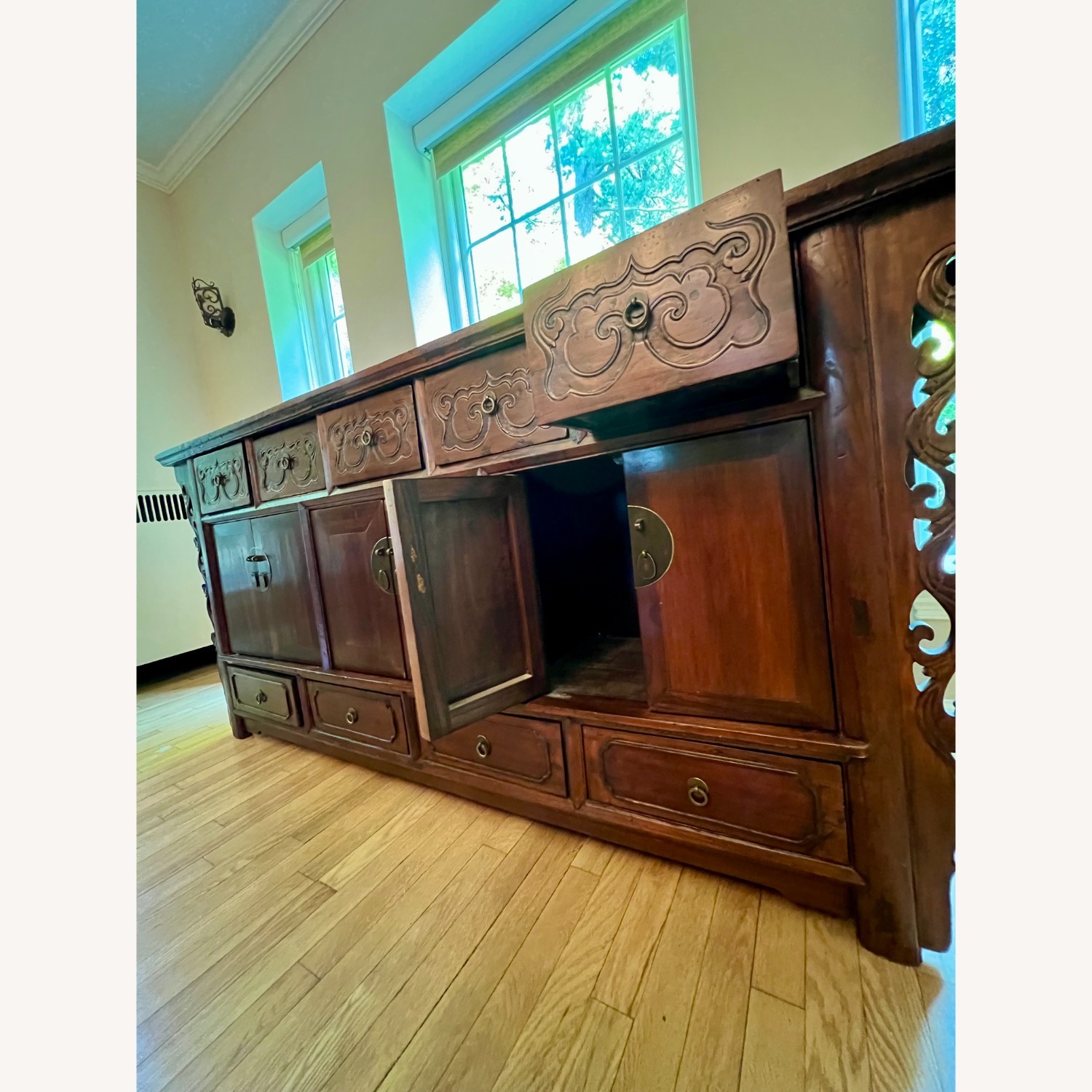 Solid Wood Multi-storage Sideboard - image-6