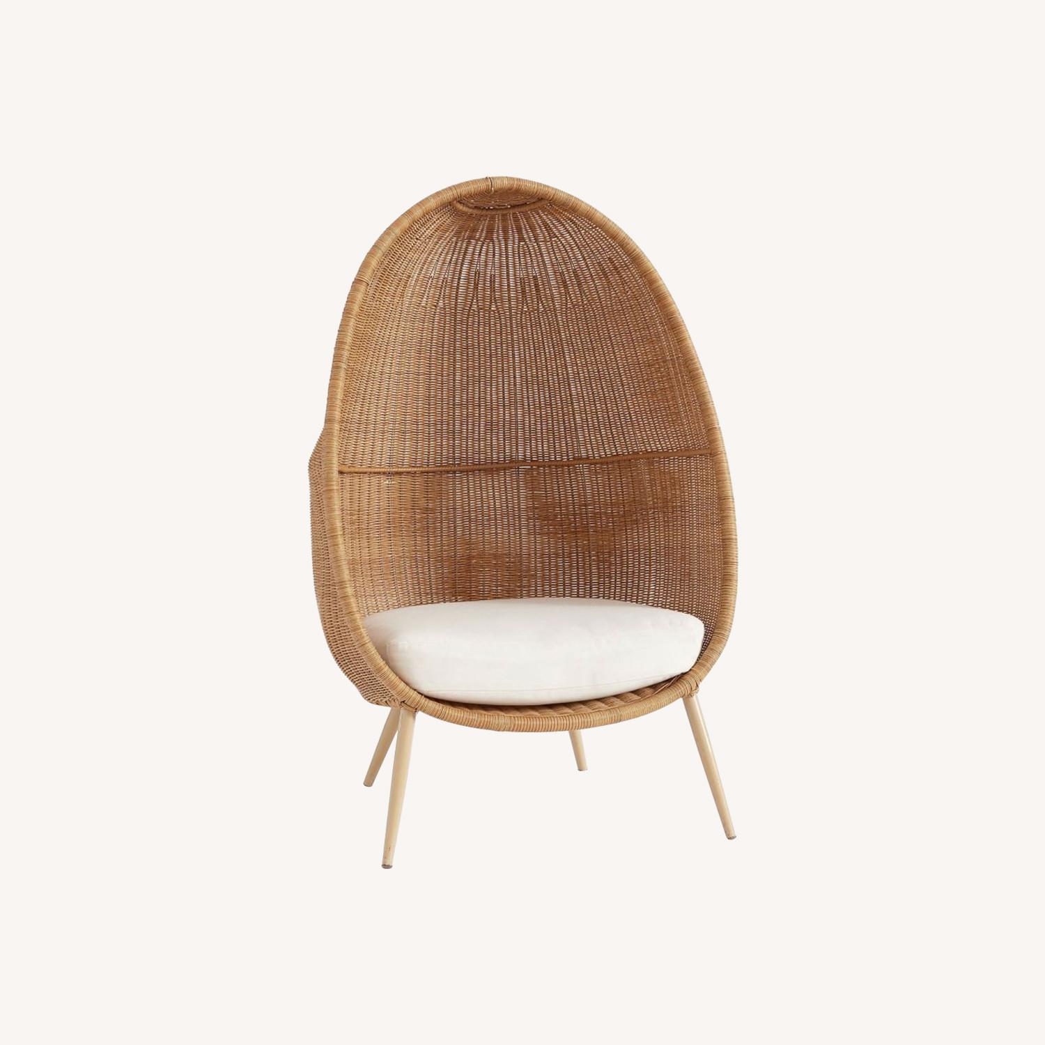 Pottery Barn Teen Woven Cave Chair-Natural - image-0