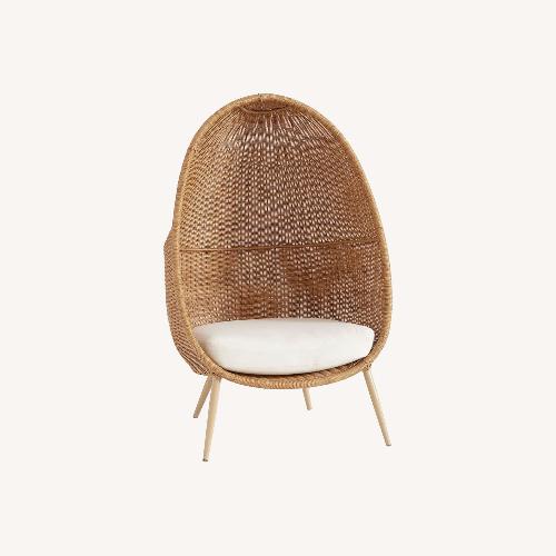 Used Pottery Barn Teen Woven Cave Chair-Natural for sale on AptDeco
