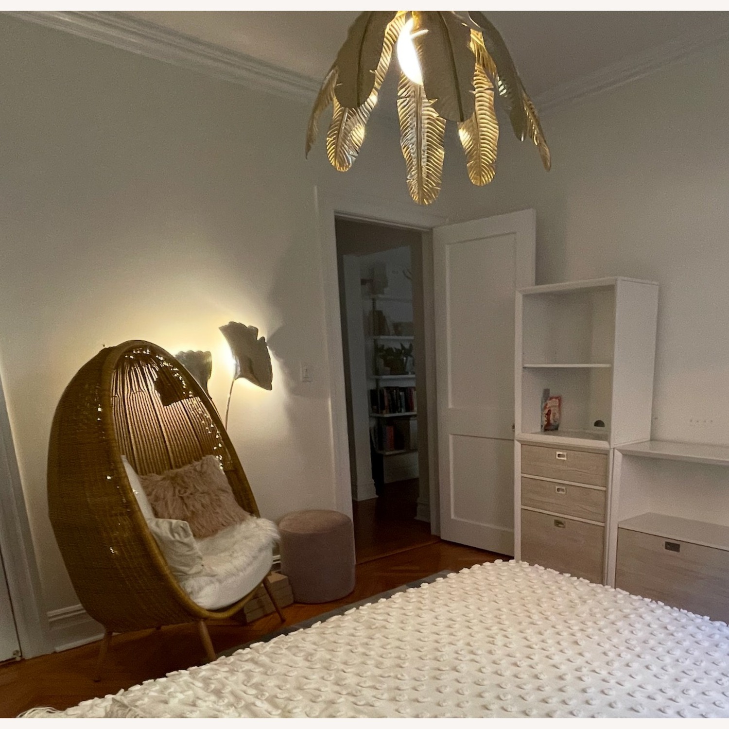 Pottery Barn Teen Woven Cave Chair-Natural - image-2