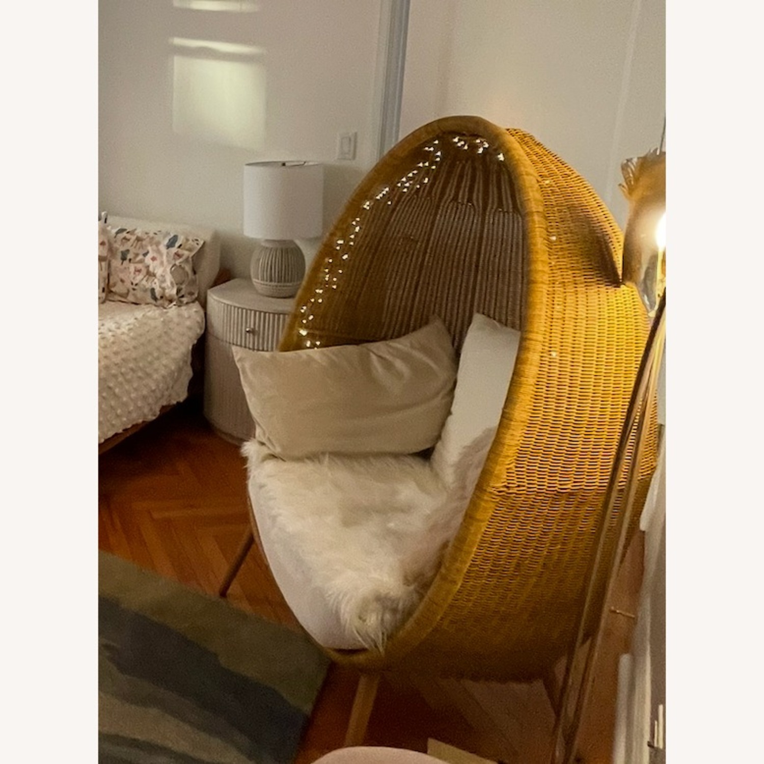 Pottery Barn Teen Woven Cave Chair-Natural - image-3