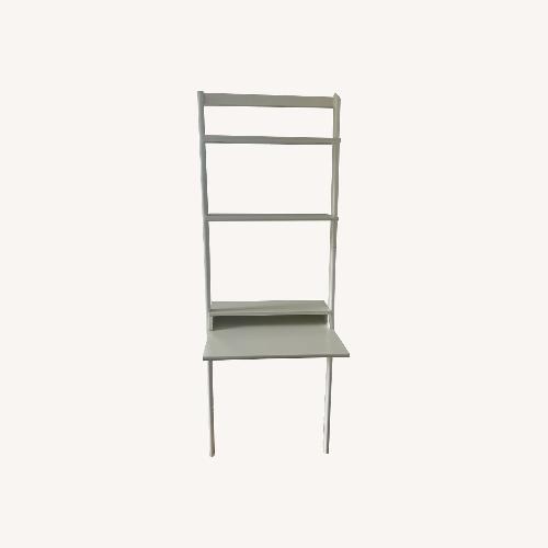 Used Wayfair Mistana Addison White Leaning Ladder Desk  for sale on AptDeco