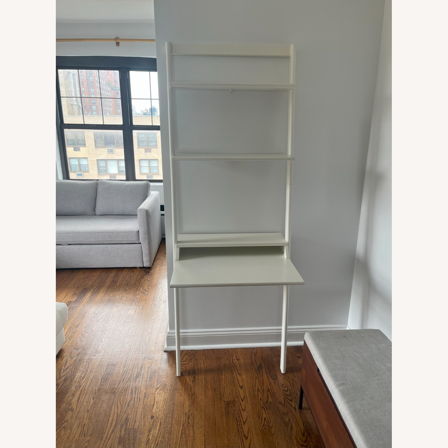 Wayfair Mistana Addison White Leaning Ladder Desk  - image-1