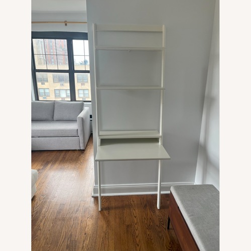 Used Wayfair Mistana Addison White Leaning Ladder Desk  for sale on AptDeco