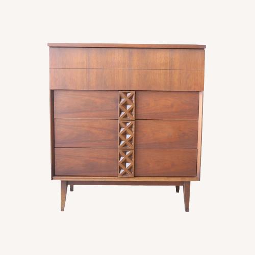 Used Mid-Century Modern Bassett Highboy Dresser for sale on AptDeco