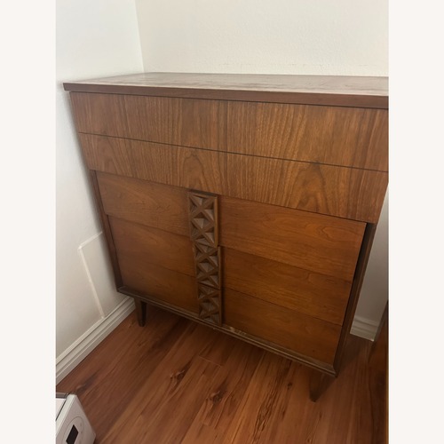 Used Mid-Century Modern Bassett Highboy Dresser for sale on AptDeco