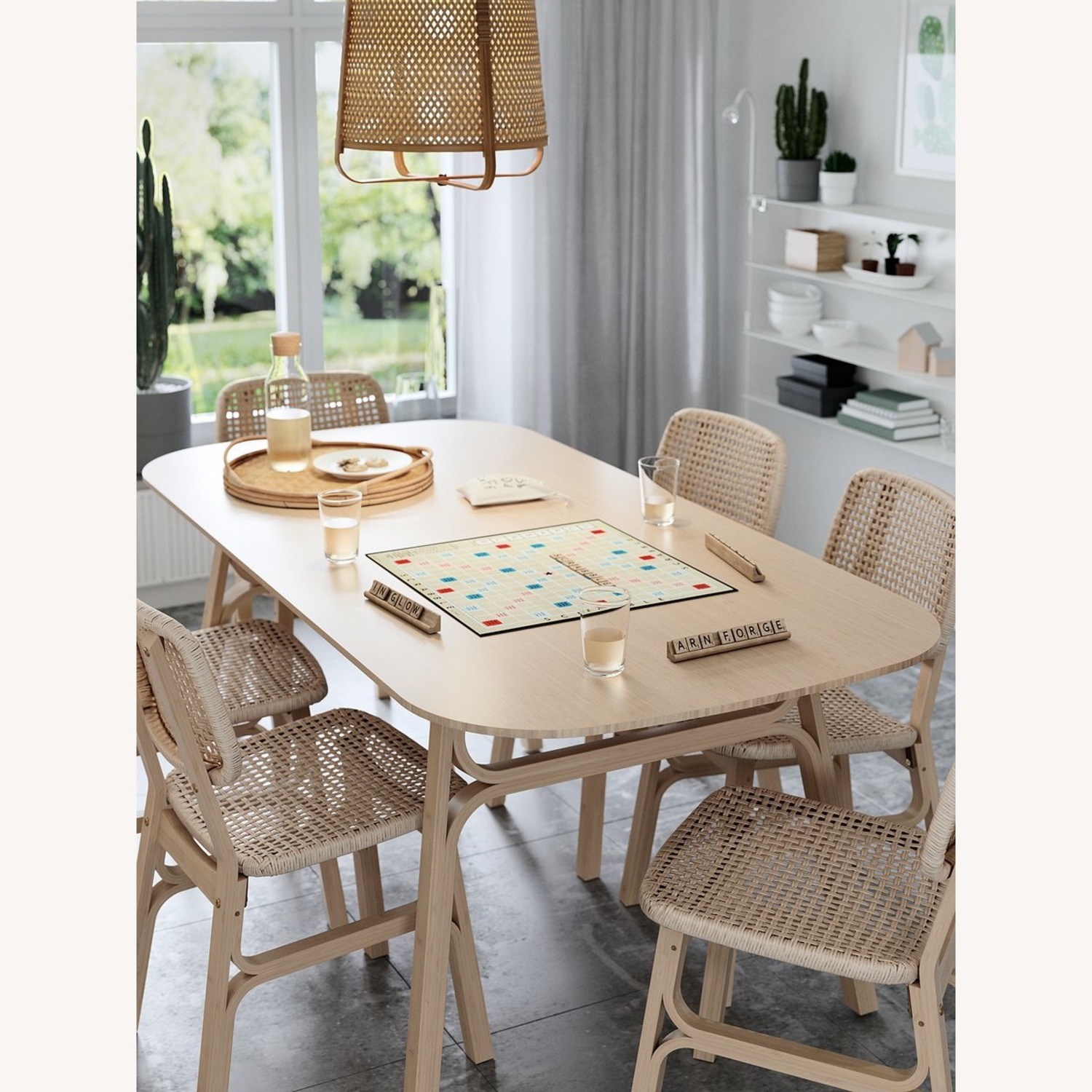 IKEA Voxlov Bamboo Table - image-3