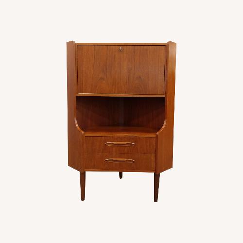 Used Vintage Danish Modern Teak Corner Cabinet by Aulum for sale on AptDeco