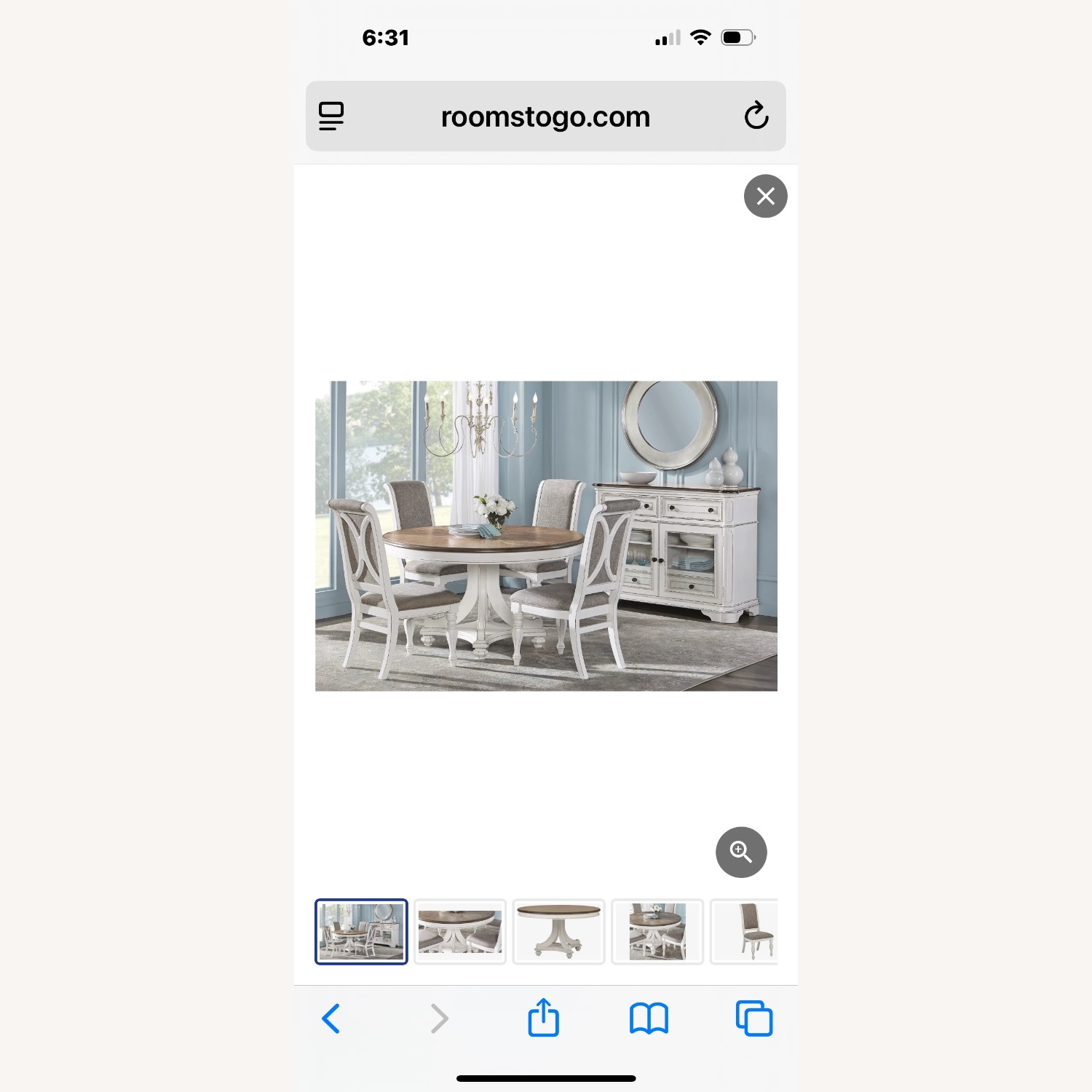 Rooms To Go Dining Table & Four Chairs - image-2