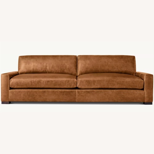 Used Maxwell Sofa in Chestnut Italian Leather  for sale on AptDeco