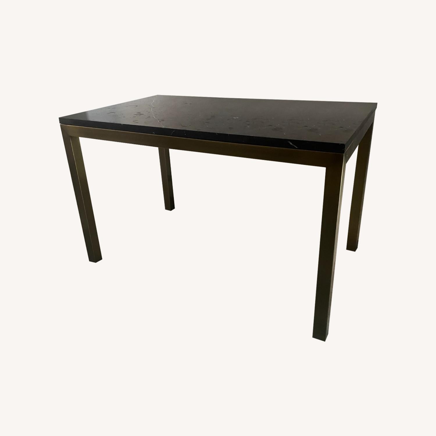 Marble and Metal Dining Table - image-0