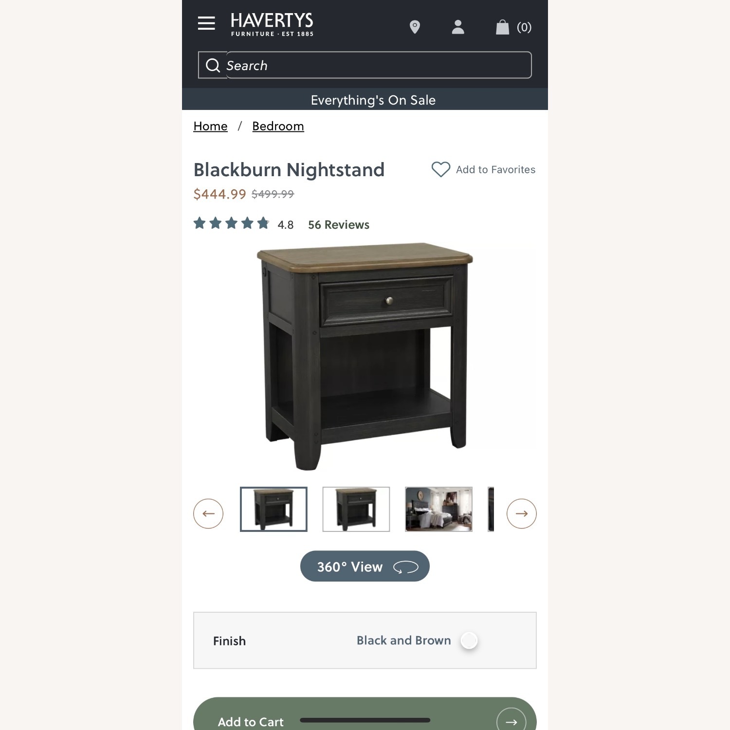 Havertys Blackburn One Nightstand  - image-3
