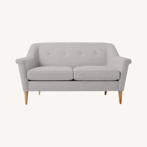 Used West Elm Finn Light Grey Loveseat for sale on AptDeco