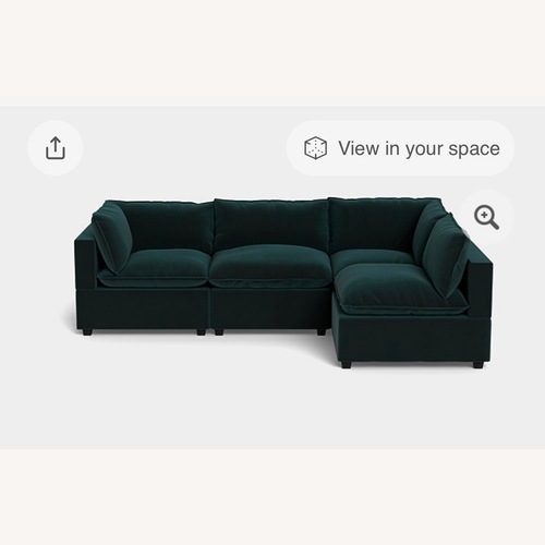 Used Albany Park Teal Kova L-Shape for sale on AptDeco