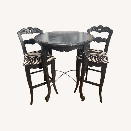 Used Vintage Wood Bar Height Dining Set  for sale on AptDeco