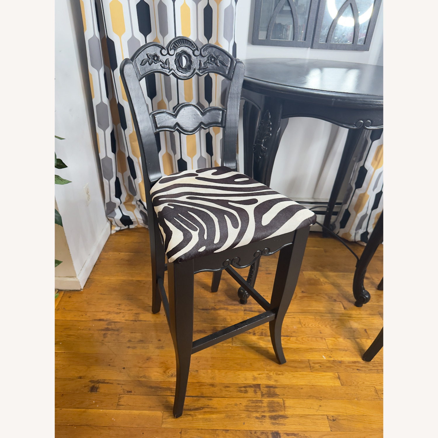 Vintage Wood Bar Height Dining Set  - image-6