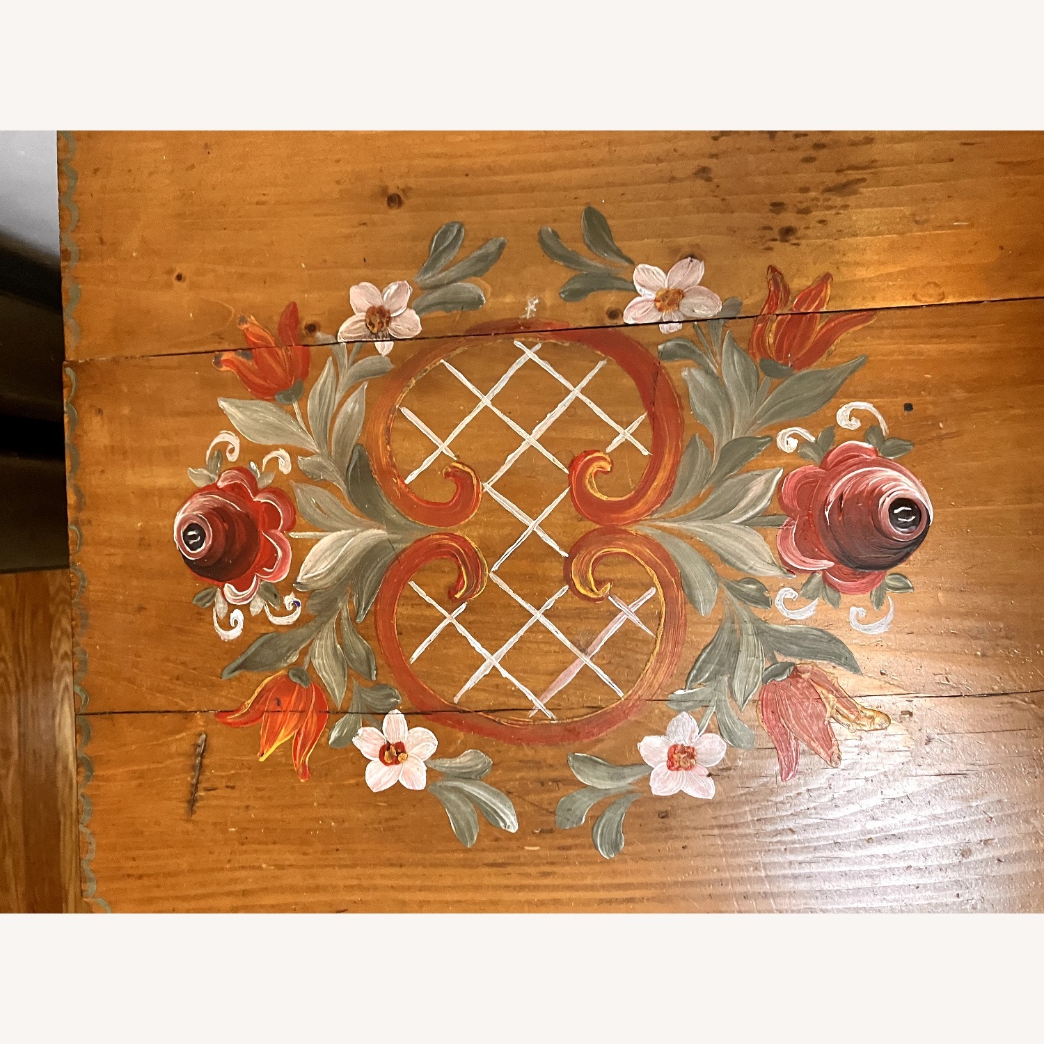 Antique German Nightside Table / Cabinet - image-2