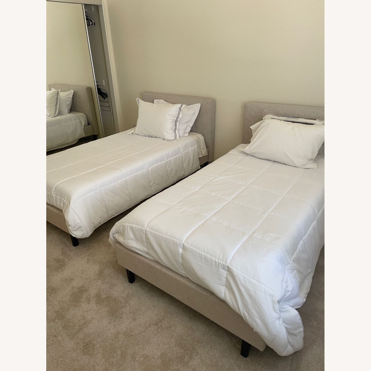 Twin Beds 2  with Headboard & Base - image-5