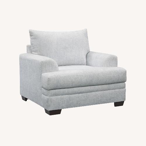 Used Value City Marlie Light Gray Chair for sale on AptDeco